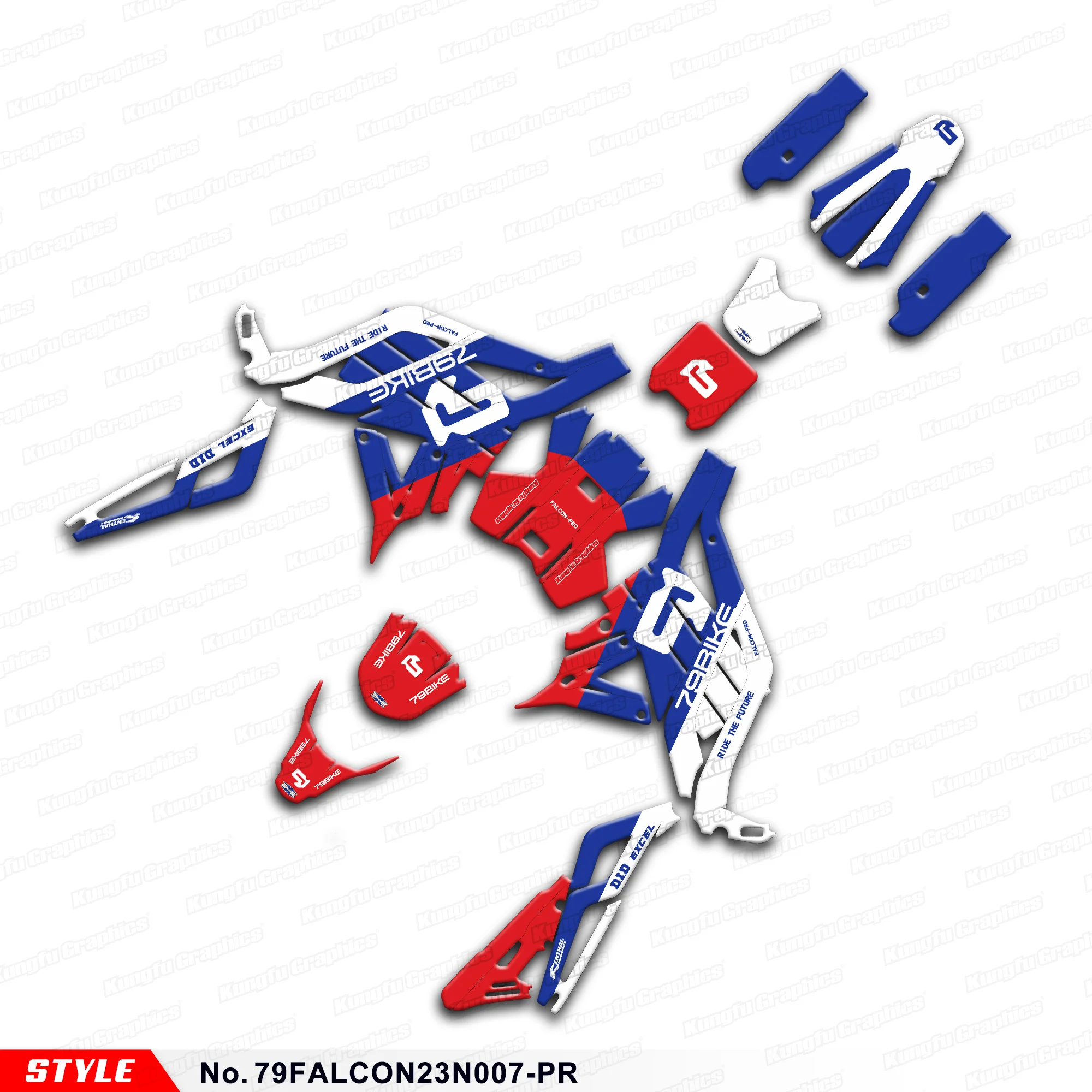 JY RACING Graphics Skin Graphics for 79BIKE 79 Bike Falcon Pro Electric Dirt Bike, Rebuilding, 79FALCON23N007-PR
JY RACING Graphics Skin Graphics for 79BIKE 79 Bike Falcon Pro Electric Dirt Bike, Rebuilding, 79FALCON23N007-PR