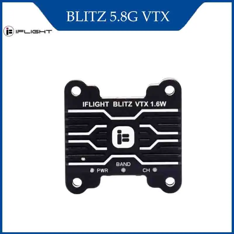 iFlight BLITZ 1,6 Вт VTX 5,8G 40CH PitMode 25 МВт-1600 МВт Регулируемый FPV видеопередатчик 30x30 мм для FPV Acessorios RC дальнего действия
iFlight BLITZ 1,6 Вт VTX 5,8G 40CH PitMode 25 МВт-1600 МВт Регулируемый FPV видеопередатчик 30x30 мм для FPV Acessorios RC дальнего действия