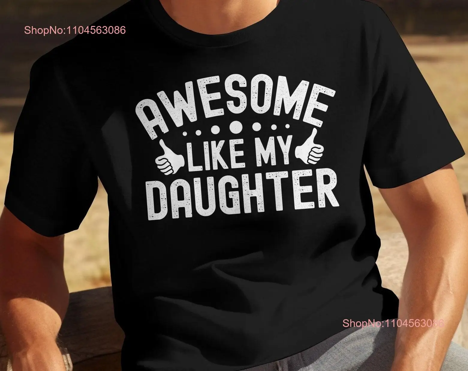 Футболка Awesome Like My Daughter, забавная для папы, гордый семейный одинаковый наряд, подарок на день отца, с длинными или короткими рукавами
Футболка Awesome Like My Daughter, забавная для папы, гордый семейный одинаковый наряд, подарок на день отца, с длинными или короткими рукавами