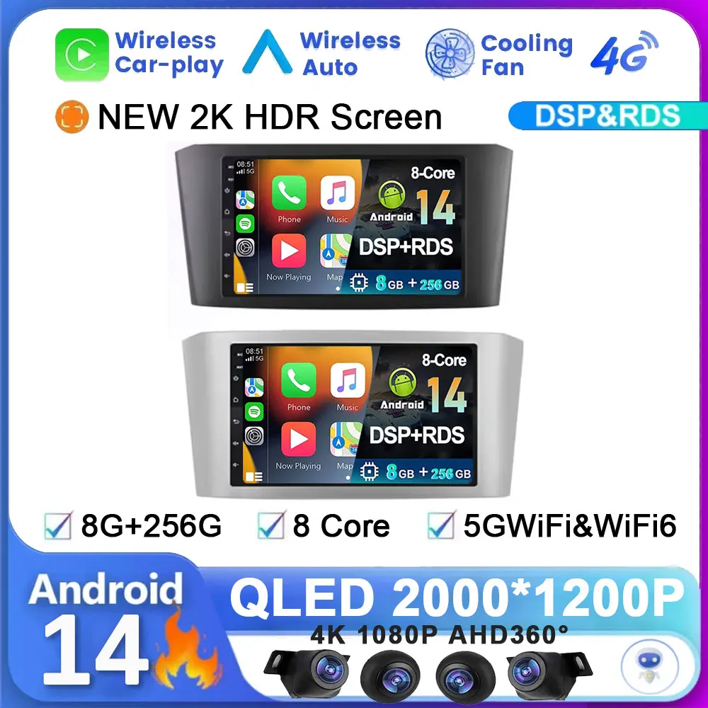 Автомобильный радиоприемник Android 14 для Toyota Avensis T25 2002-2008 Carplay, навигация, GPS, стерео, Android, автоэкран, без 2din DVD 5G, Wi-Fi, головка
Автомобильный радиоприемник Android 14 для Toyota Avensis T25 2002-2008 Carplay, навигация, GPS, стерео, Android, автоэкран, без 2din DVD 5G, Wi-Fi, головка