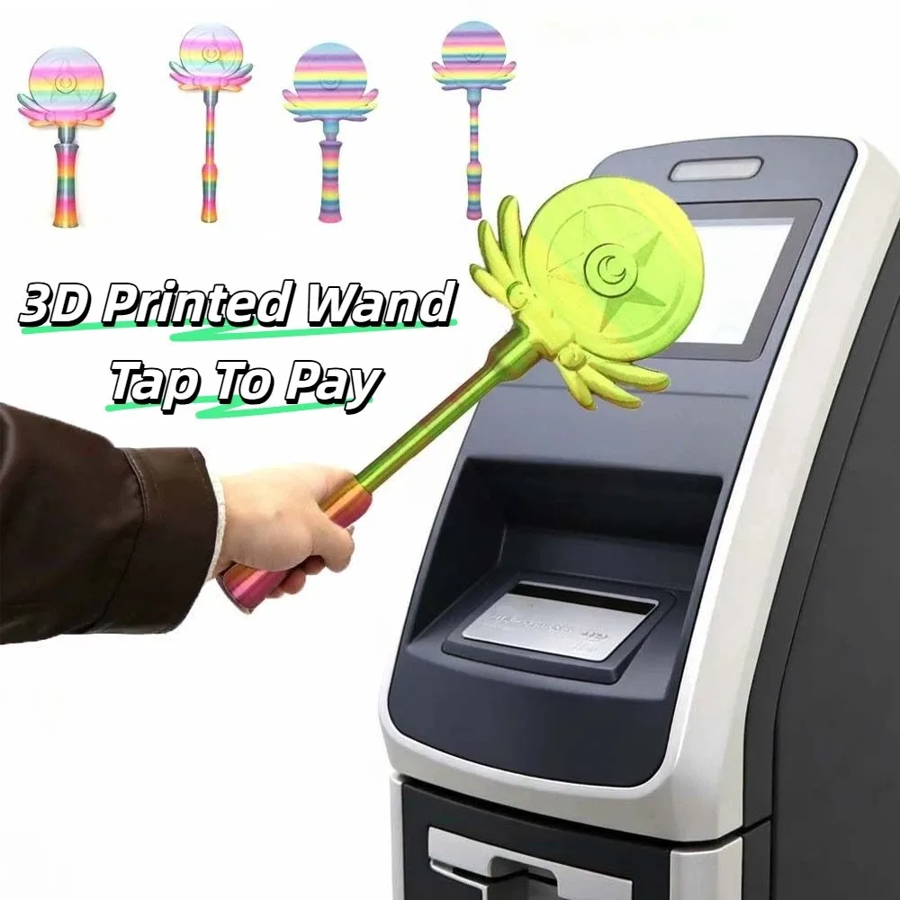 Креативный 3D-печатный держатель для бесконтактной оплаты в виде волшебной палочки, съемный, радужный, забавный, портативный, в форме луны
Креативный 3D-печатный держатель для бесконтактной оплаты в виде волшебной палочки, съемный, радужный, забавный, портативный, в форме луны