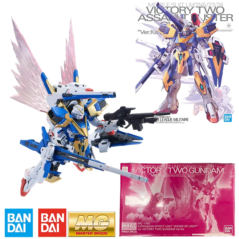 BANDAI Genuine MG 1/100 LM314V23/24 VICTORY TWO ASSAULT BUSTER U.C.0153 LEAGUE MILITAIRE Action Figure Assembly Model Toys
BANDAI Genuine MG 1/100 LM314V23/24 VICTORY TWO ASSAULT BUSTER U.C.0153 LEAGUE MILITAIRE Action Figure Assembly Model Toys