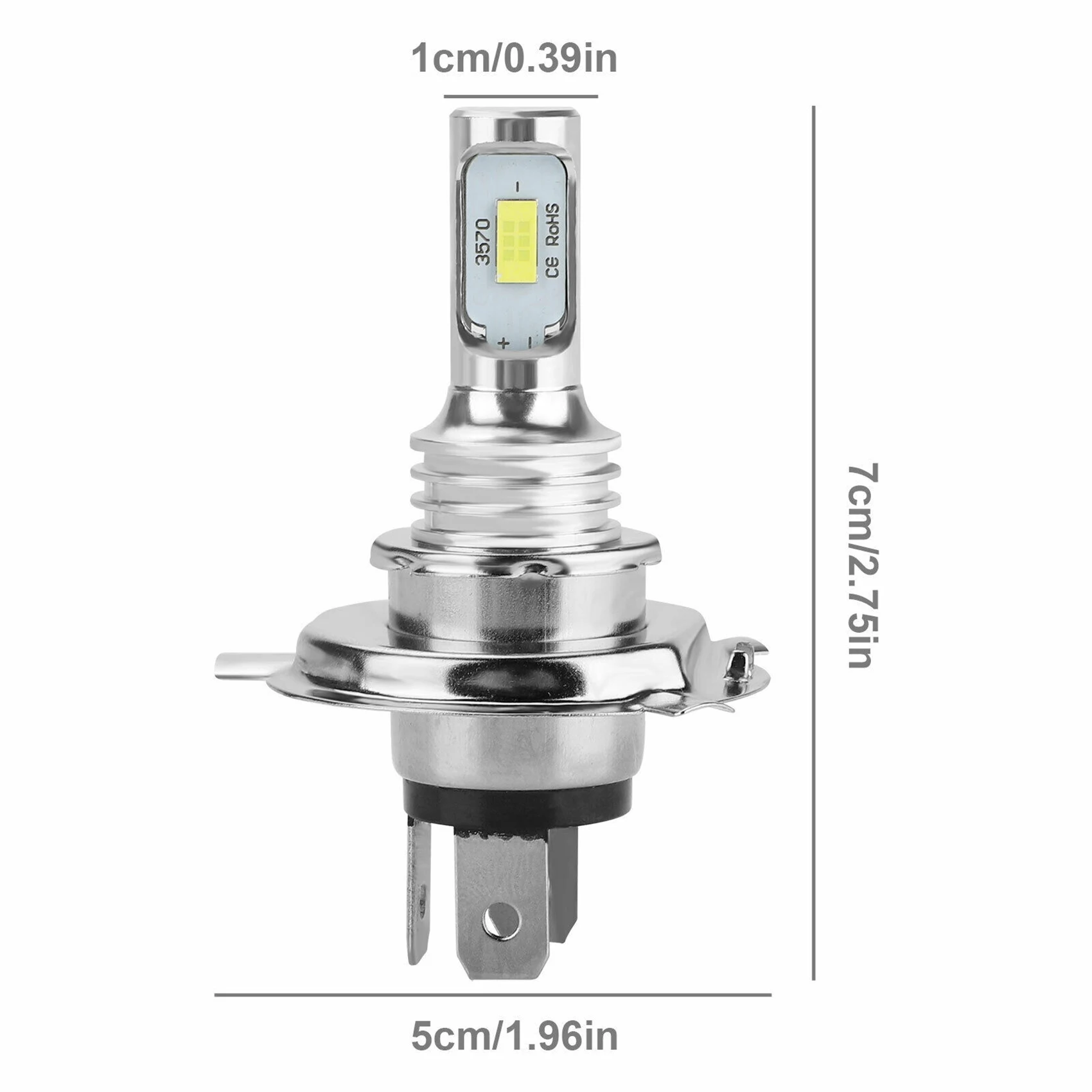 A60E-4X H4 9003 Hb2 6000K Super White Csp LED Headlight Bulb Kit High Low Canbus
A60E-4X H4 9003 Hb2 6000K Super White Csp LED Headlight Bulb Kit High Low Canbus