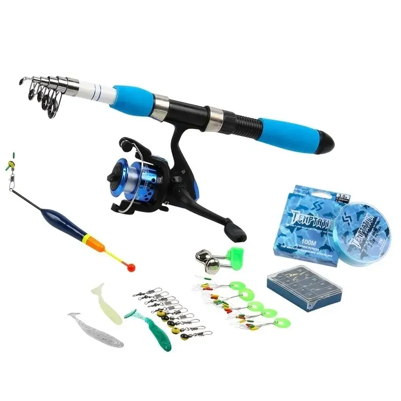 Sougayilang Fishing Rod Kits Set With Telescopic Fishing Rod & Spinning Reel & Fishing Baits & Fishing Hooks For Outdoor Saltwat
Sougayilang Fishing Rod Kits Set With Telescopic Fishing Rod & Spinning Reel & Fishing Baits & Fishing Hooks For Outdoor Saltwat