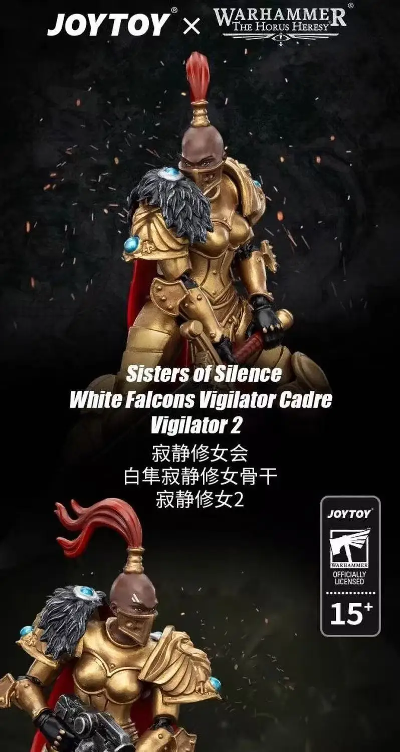 【SF】JOYTOY 1/18 Фигурка Warhammer 40K Sisters of Silence White Falcons Vigilator Cadre Vigilator 2 Prime Модель игрушки в подарок
【SF】JOYTOY 1/18 Фигурка Warhammer 40K Sisters of Silence White Falcons Vigilator Cadre Vigilator 2 Prime Модель игрушки в подарок