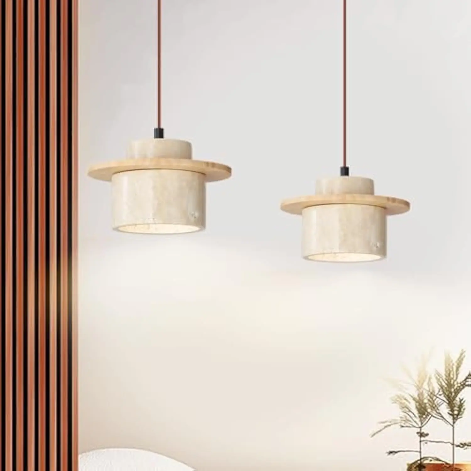 2 件套 Japanese Wabi Sabi Natural Stone Pendant Light Scandinavian Yellow Travertine Pendant Lamp for Kitchen Island, Mid-Century Wood C
2 件套 Japanese Wabi Sabi Natural Stone Pendant Light Scandinavian Yellow Travertine Pendant Lamp for Kitchen Island, Mid-Century Wood C