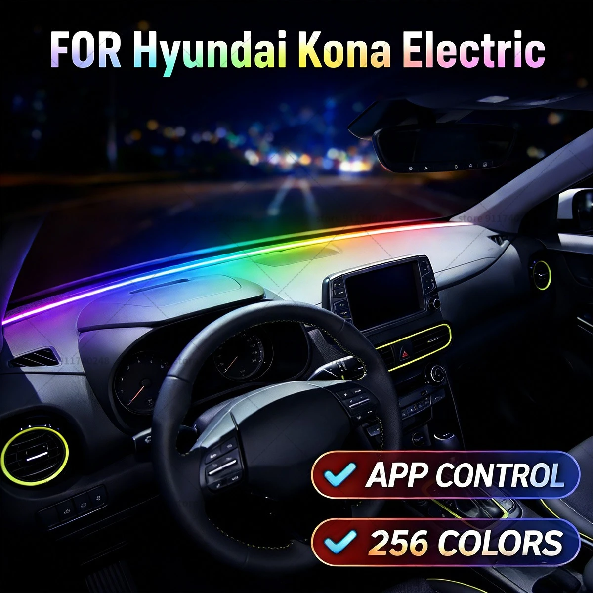 For Hyundai Kona Electric Automotive decoration light strip,colorful acrylic front windshield soundproofing strip,ambience light
For Hyundai Kona Electric Automotive decoration light strip,colorful acrylic front windshield soundproofing strip,ambience light