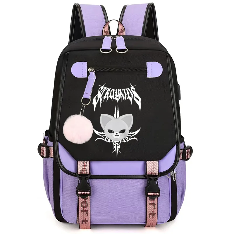 SKZOO Cute Anime Peripheral Printed Schoolbag with Fluffy Pom Pom Decoration Large Capacity Casual Travel Backpack
SKZOO Cute Anime Peripheral Printed Schoolbag with Fluffy Pom Pom Decoration Large Capacity Casual Travel Backpack
