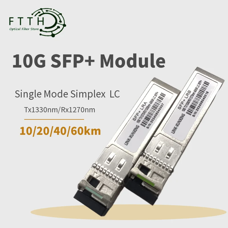 Модуль SFP 10G Simplex LC 1270/1330 нм 10/20/40/60 км SM, одномодовый симплексный оптический модуль, совместимый с коммутатором Cisco/Mikrotik
Модуль SFP 10G Simplex LC 1270/1330 нм 10/20/40/60 км SM, одномодовый симплексный оптический модуль, совместимый с коммутатором Cisco/Mikrotik