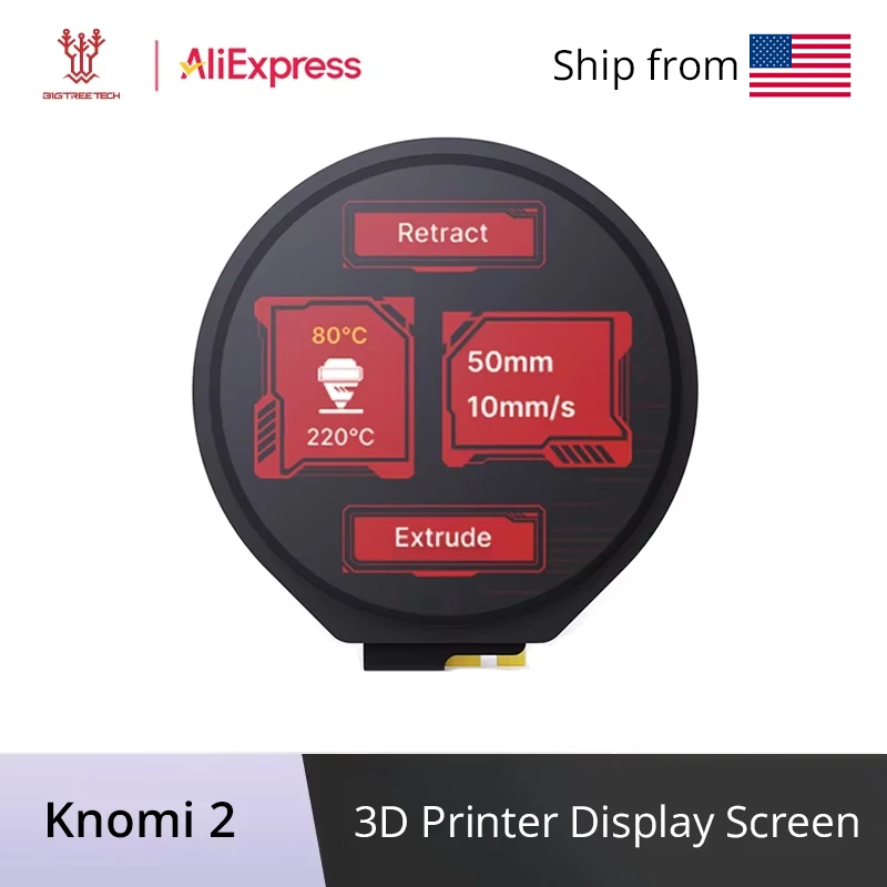 BIGTREETECH KNOMI 2 for Klipper Voron Stealthburner 3D Printer Display Screen DIY Parts Open Source For Klipper Not for A1/P1/X1
BIGTREETECH KNOMI 2 for Klipper Voron Stealthburner 3D Printer Display Screen DIY Parts Open Source For Klipper Not for A1/P1/X1