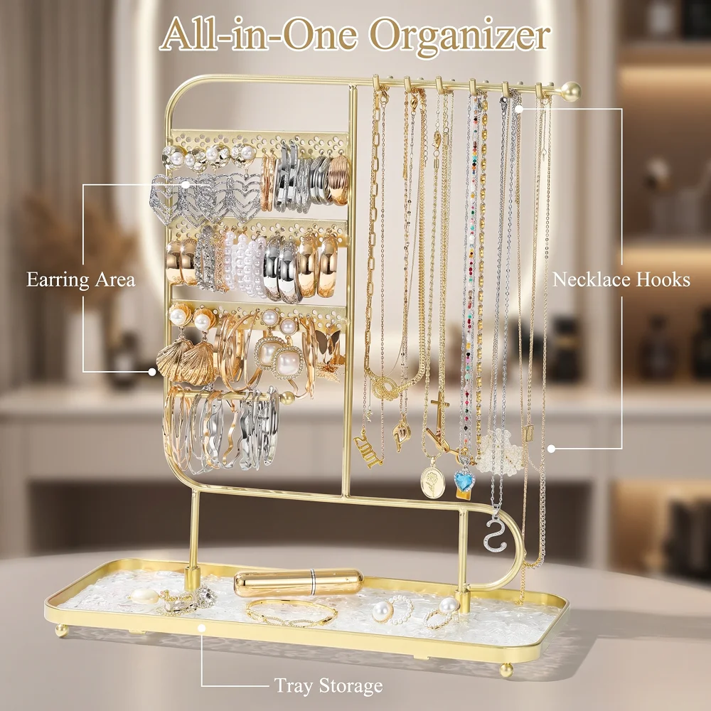 Heart Shaped Jewelry Display Stand Metal Multi Functional Necklace Earring Ring Holder Vanity Storage Organizer for Boutique
Heart Shaped Jewelry Display Stand Metal Multi Functional Necklace Earring Ring Holder Vanity Storage Organizer for Boutique