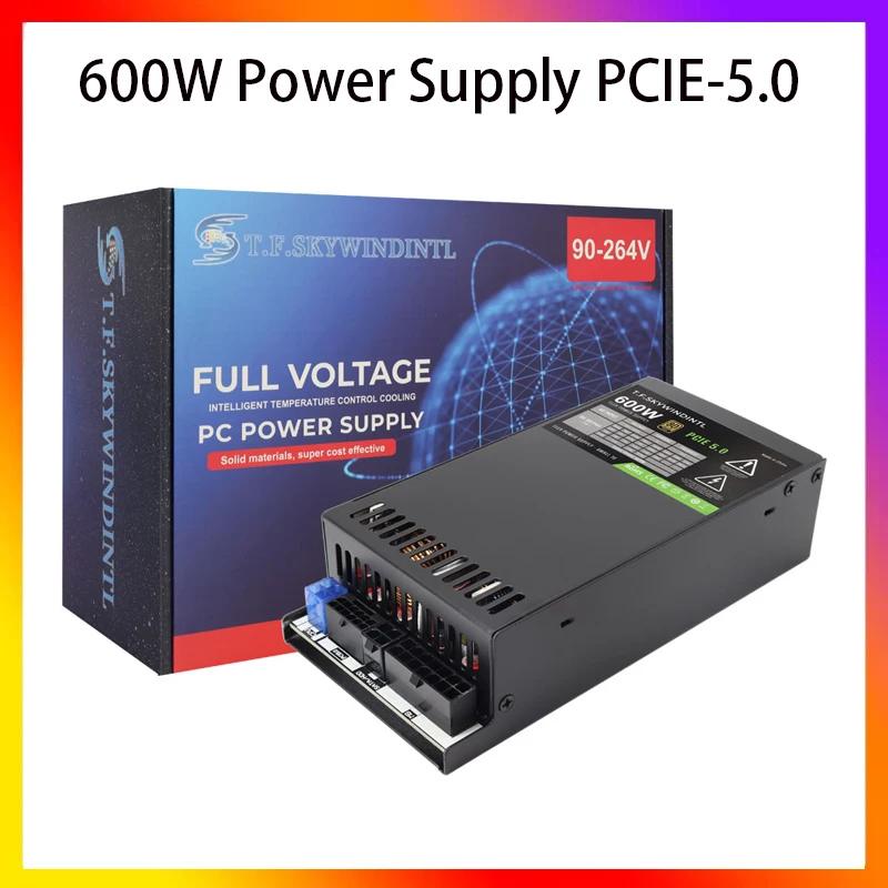 600W Power Supply Computer Small 1U Flex ITX 90V-264V Full Voltage PCIE-5.0 High Quality For POS AIO System PC Power Supply
600W Power Supply Computer Small 1U Flex ITX 90V-264V Full Voltage PCIE-5.0 High Quality For POS AIO System PC Power Supply