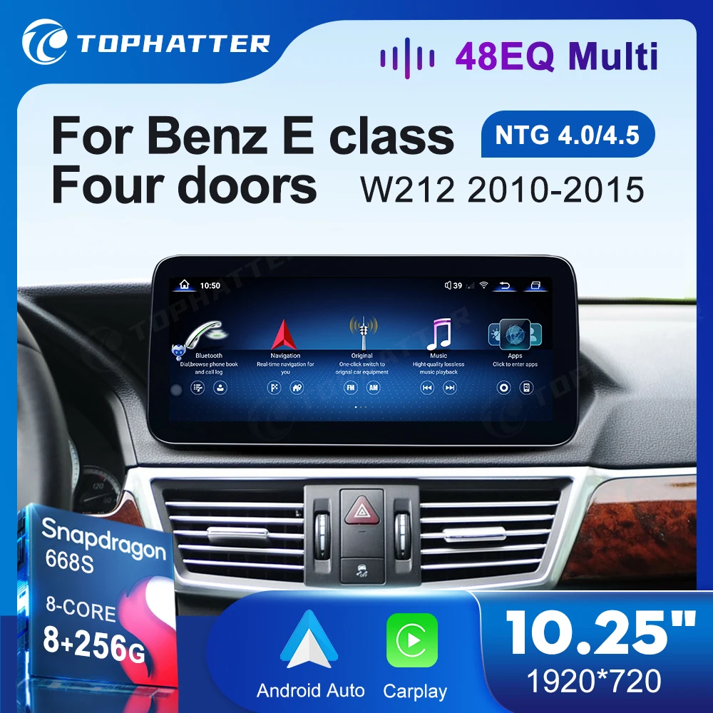 10.25 Автомобильное радио для Mercedes Benz E-класса W212 E260 E300 E350 CarPlay Android Auto Multimedia Player 668S Head Unit Screen DSP
10.25 Автомобильное радио для Mercedes Benz E-класса W212 E260 E300 E350 CarPlay Android Auto Multimedia Player 668S Head Unit Screen DSP