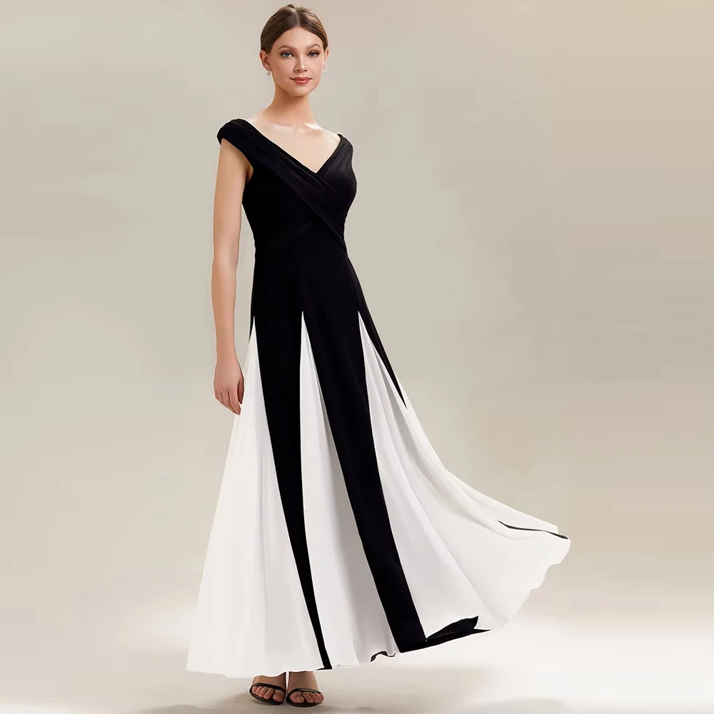 BAZIIINGAAA Party Dress A Short Sleeve V-Neck High Stretch A-Line Floor Length Wedding Guest Dresses Evening dress
BAZIIINGAAA Party Dress A Short Sleeve V-Neck High Stretch A-Line Floor Length Wedding Guest Dresses Evening dress