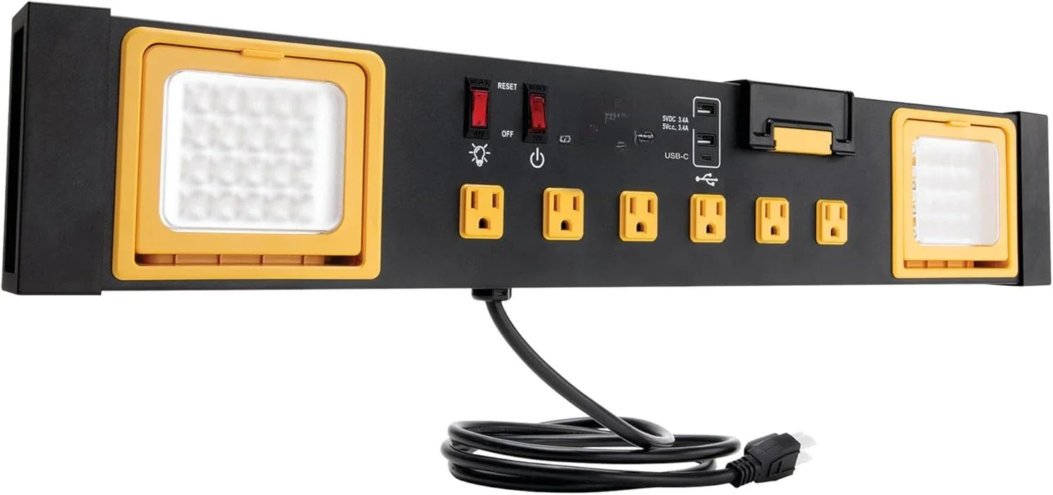 2 USB-порта, электростанция коммерческого класса W2279 с 6 розетками, встроенной подставкой и светодиодной подсветкой для мастерских
2 USB-порта, электростанция коммерческого класса W2279 с 6 розетками, встроенной подставкой и светодиодной подсветкой для мастерских