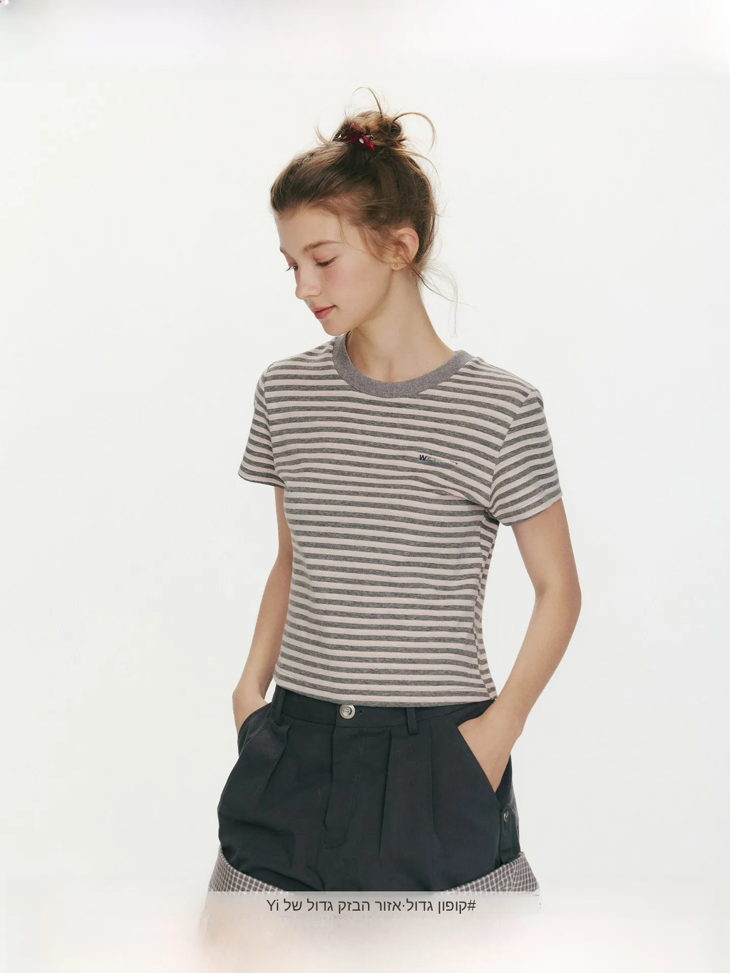 WhyBerry Summer ort Sve T-irt Women's ort Sle Striped Color Blo Cotton Blend Comfortable Fit round Ne Top
WhyBerry Summer ort Sve T-irt Women's ort Sle Striped Color Blo Cotton Blend Comfortable Fit round Ne Top