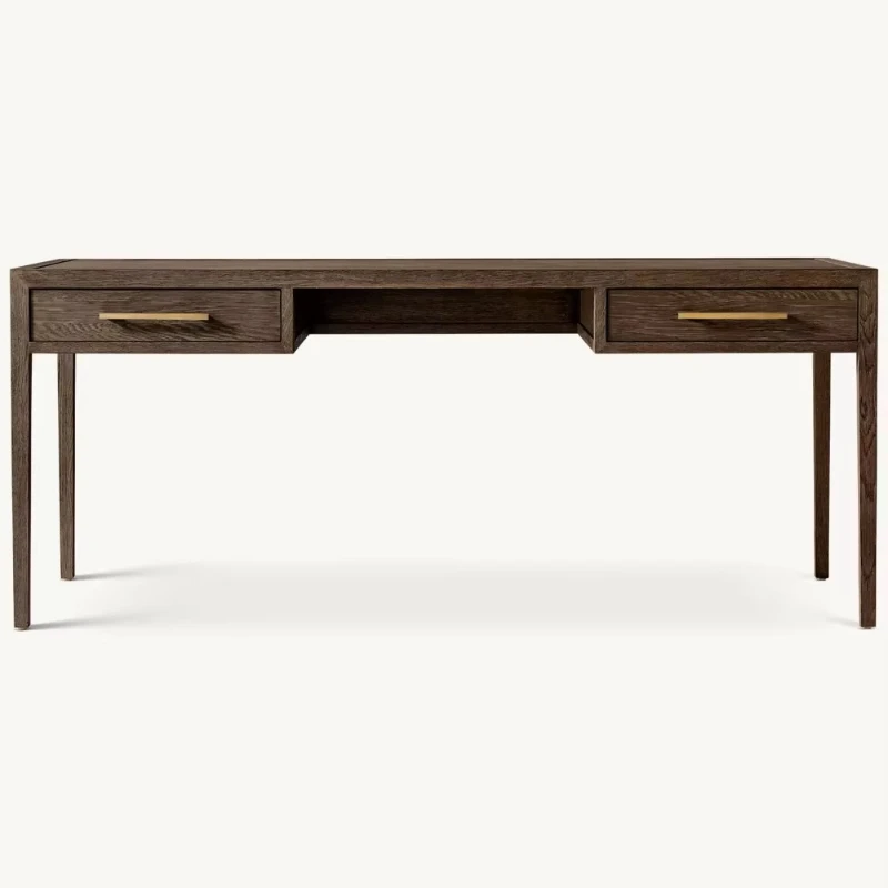 Business office American style square solid wood table Free table
Business office American style square solid wood table Free table