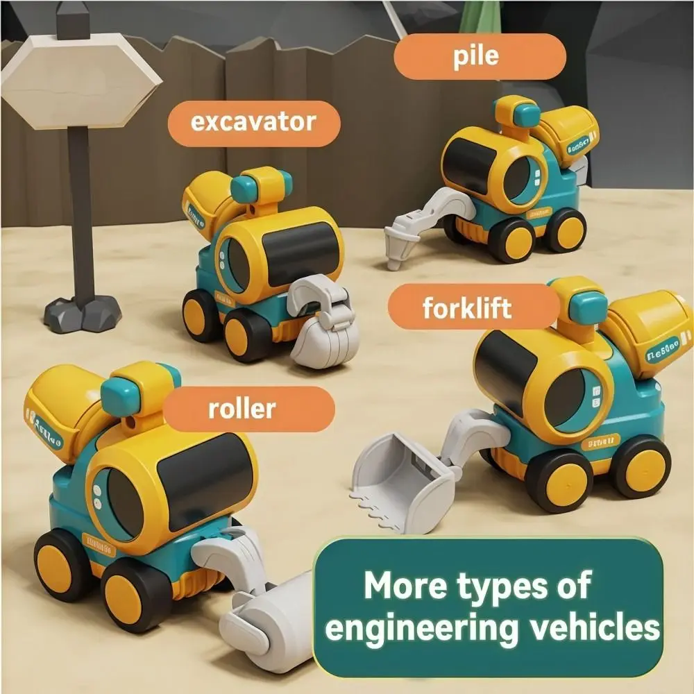 High Quality Cartoon Engineering Car Model Inertia Pile Driver Model Excavator Toy Forklift Model Pull Back Car Children's Toy
High Quality Cartoon Engineering Car Model Inertia Pile Driver Model Excavator Toy Forklift Model Pull Back Car Children's Toy