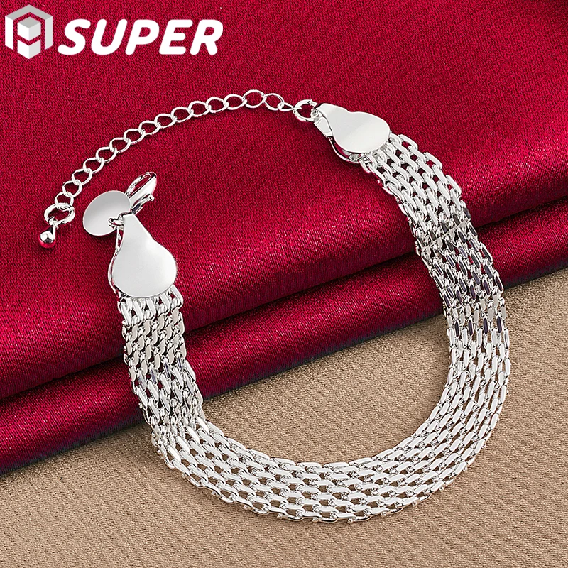 925 Sterling Silver 10mm Weave Bracelet Chain For Women Man Wedding Engagement Party Fashion Jewelry
925 Sterling Silver 10mm Weave Bracelet Chain For Women Man Wedding Engagement Party Fashion Jewelry