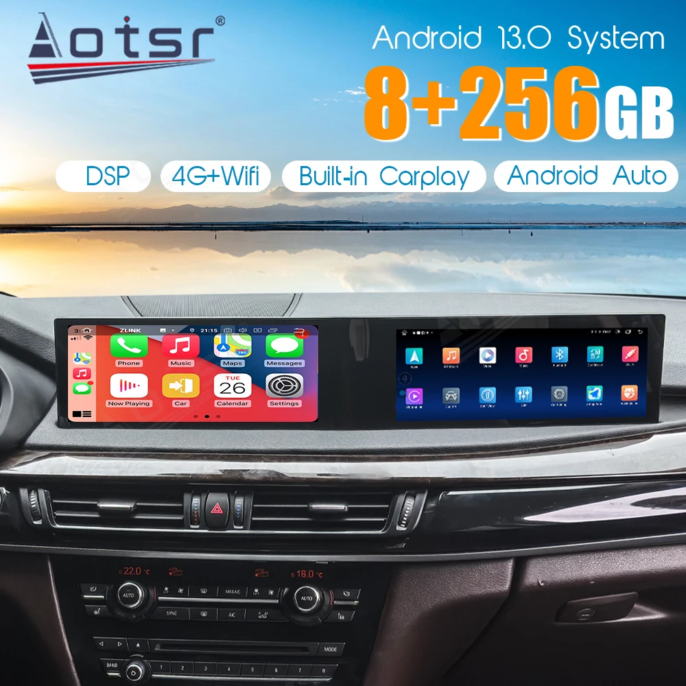 12.3" Dual Screen Carplay Android 13 For BMW X5 F15 X6 F16 2014 2015 2016 2017 2019Car Multimedia Player GPS Navigation HeadUnit
12.3" Dual Screen Carplay Android 13 For BMW X5 F15 X6 F16 2014 2015 2016 2017 2019Car Multimedia Player GPS Navigation HeadUnit