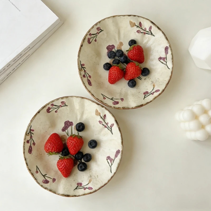 Purple Plant Embossed Ceramic Plates Underglaze Color Dinner Plate Breakfast Plate Dessert Plates Pasta Plates Home Daily Use
Purple Plant Embossed Ceramic Plates Underglaze Color Dinner Plate Breakfast Plate Dessert Plates Pasta Plates Home Daily Use
