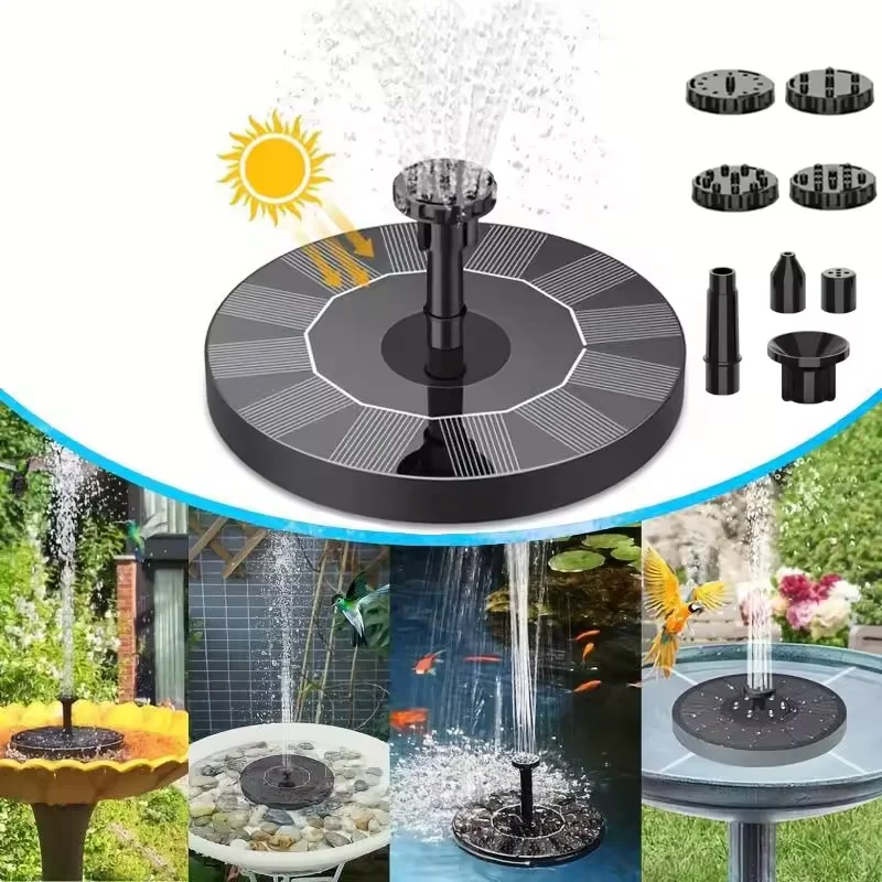 Circular Solar Fountain Pump, Pool Garden Decoration, Outdoor Bird Bath, Courtyard Water Landscape Decoration Fountain
Circular Solar Fountain Pump, Pool Garden Decoration, Outdoor Bird Bath, Courtyard Water Landscape Decoration Fountain