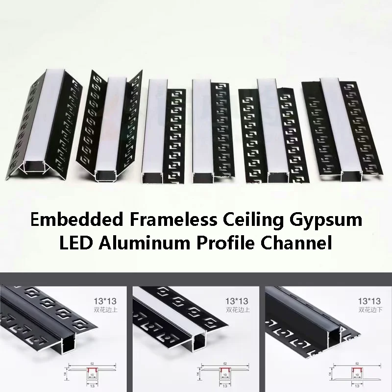 Frameless Ceiling Gypsum Drywall Decor LED Aluminum Profile Channel Embedded Hidden Ceiling Top Corner Linear Hard Strip Light
Frameless Ceiling Gypsum Drywall Decor LED Aluminum Profile Channel Embedded Hidden Ceiling Top Corner Linear Hard Strip Light