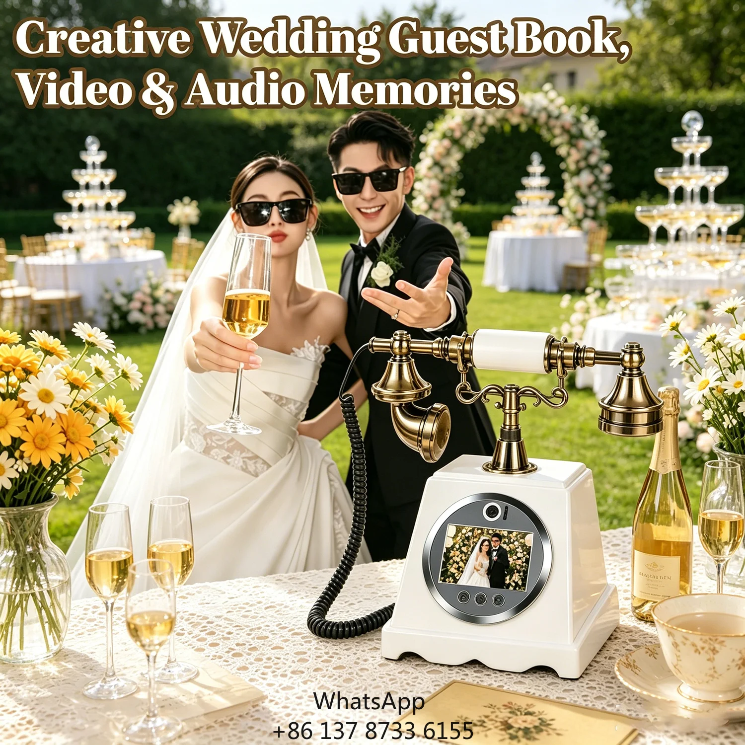 Luxury Fashionable Telephone Booth Video Guest Book Antique Wedding Audio Message Recorder Phone For Party Birthday Celebrations
Luxury Fashionable Telephone Booth Video Guest Book Antique Wedding Audio Message Recorder Phone For Party Birthday Celebrations