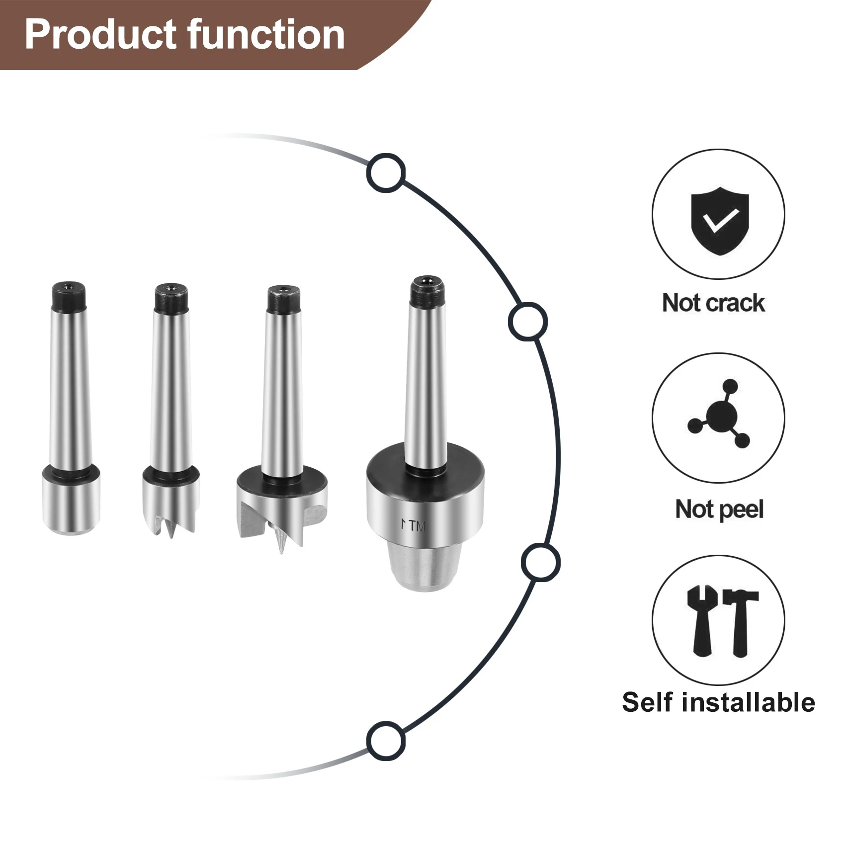 B17B 4Pcs MT1 Wood Lathe Live Center And Drive Spur Cup MT1 Arbor With Wooden Case
B17B 4Pcs MT1 Wood Lathe Live Center And Drive Spur Cup MT1 Arbor With Wooden Case