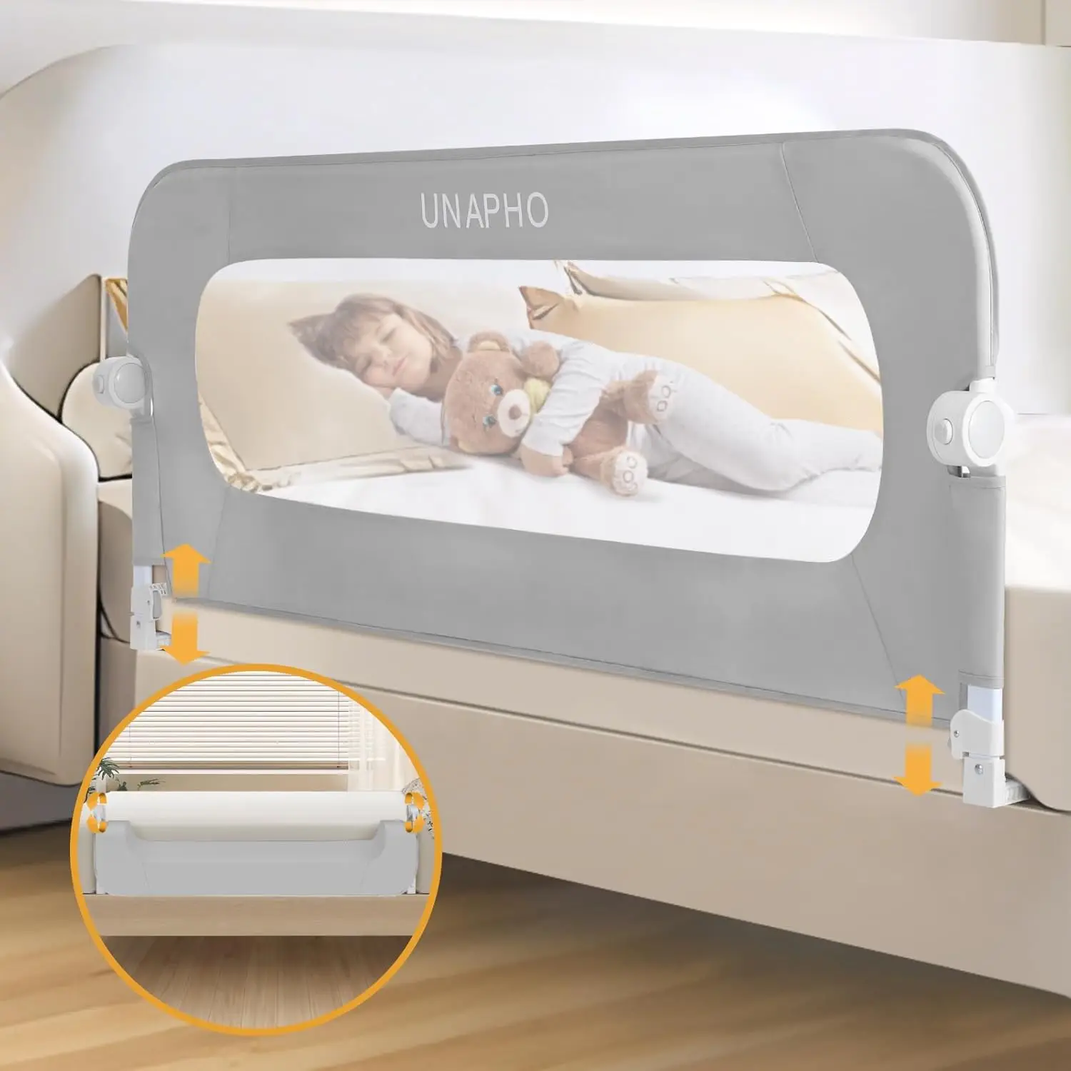Bed Rail For Toddlers,Swing Down Kids Bed Rails Guard For Twin,Full,Queen,King,Bunk Size Bed,Extral Tall Child Bed Rail Guard
Bed Rail For Toddlers,Swing Down Kids Bed Rails Guard For Twin,Full,Queen,King,Bunk Size Bed,Extral Tall Child Bed Rail Guard