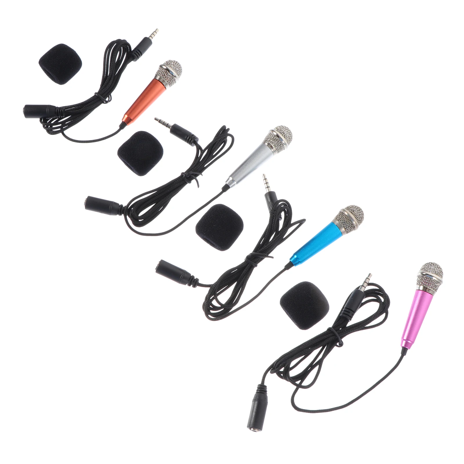 4Pcs Mini Microphone Voice Recording Singing Small Metal Portable Wired Durable Home KTV Video Family Work Moments
4Pcs Mini Microphone Voice Recording Singing Small Metal Portable Wired Durable Home KTV Video Family Work Moments