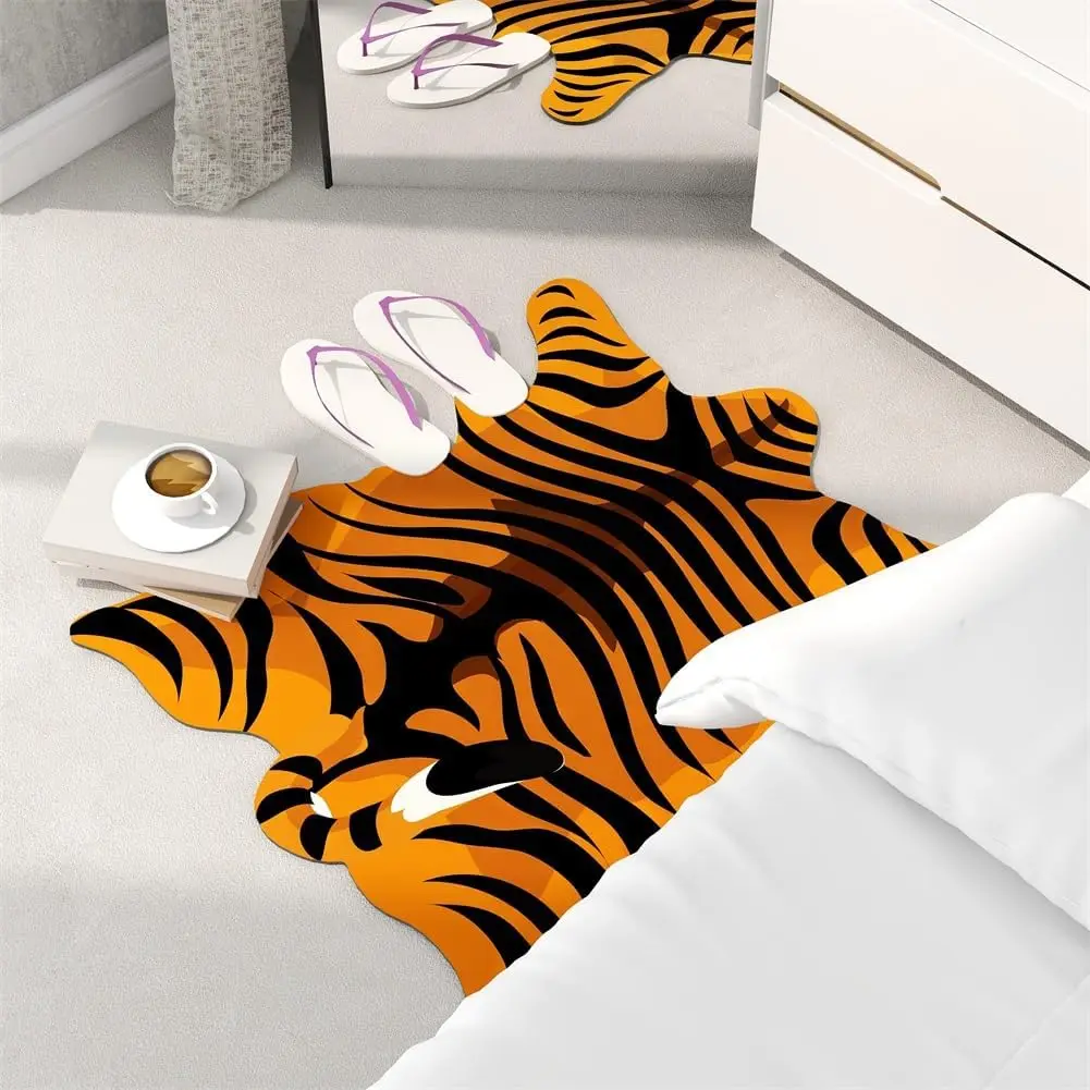 Tiger Printed Floor Mat, Furniture Rug For Living Room, Bedroom, Lounge, Dining Room, Cabin, Under Office Chair Work Desk Soft
Tiger Printed Floor Mat, Furniture Rug For Living Room, Bedroom, Lounge, Dining Room, Cabin, Under Office Chair Work Desk Soft