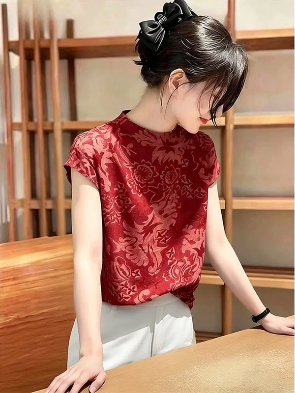 Elegant Loose Printed Short Sleeve T-Shirt Women's Summer New Style Casual Comfortable Fit round Neck Top Korean Style
Elegant Loose Printed Short Sleeve T-Shirt Women's Summer New Style Casual Comfortable Fit round Neck Top Korean Style