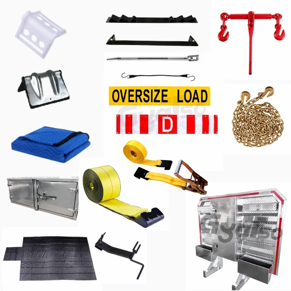 Flatbed Truck Cargo Control Ratchet Tie Down Strap Winch Strap Winch Bar Tool Box Moving Blanket Load Secure Equipment
Flatbed Truck Cargo Control Ratchet Tie Down Strap Winch Strap Winch Bar Tool Box Moving Blanket Load Secure Equipment