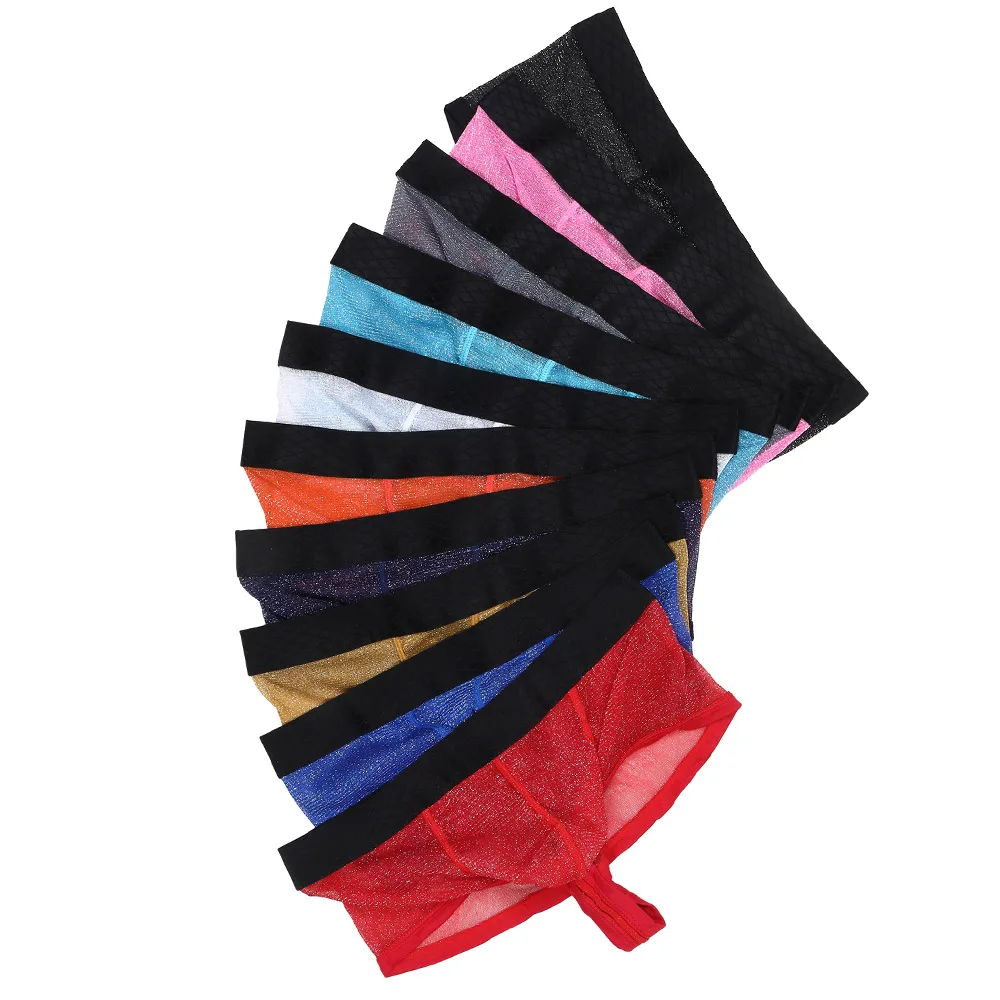 Mens Underwear Sexy Boxers Gay Sissy Shorts Mesh Transparent Boxer Shorts Shiny Breathable Boxershorts Male Panties Mini Trunks
Mens Underwear Sexy Boxers Gay Sissy Shorts Mesh Transparent Boxer Shorts Shiny Breathable Boxershorts Male Panties Mini Trunks