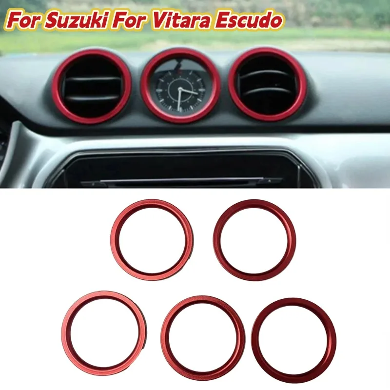 5Pcs Red Air Conditioner Outlet Vent Ring Cover Trim For Suzuki For Vitara Escudo 2015-2022 Car Interior Decorative Mouldings
5Pcs Red Air Conditioner Outlet Vent Ring Cover Trim For Suzuki For Vitara Escudo 2015-2022 Car Interior Decorative Mouldings