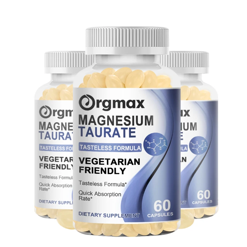 Magnesium Taurate 700mg High Absorption Magnesium Complex, Muscle and Heart Health Support, Calm Nerve & Mood, Vegan Capsules
Magnesium Taurate 700mg High Absorption Magnesium Complex, Muscle and Heart Health Support, Calm Nerve & Mood, Vegan Capsules