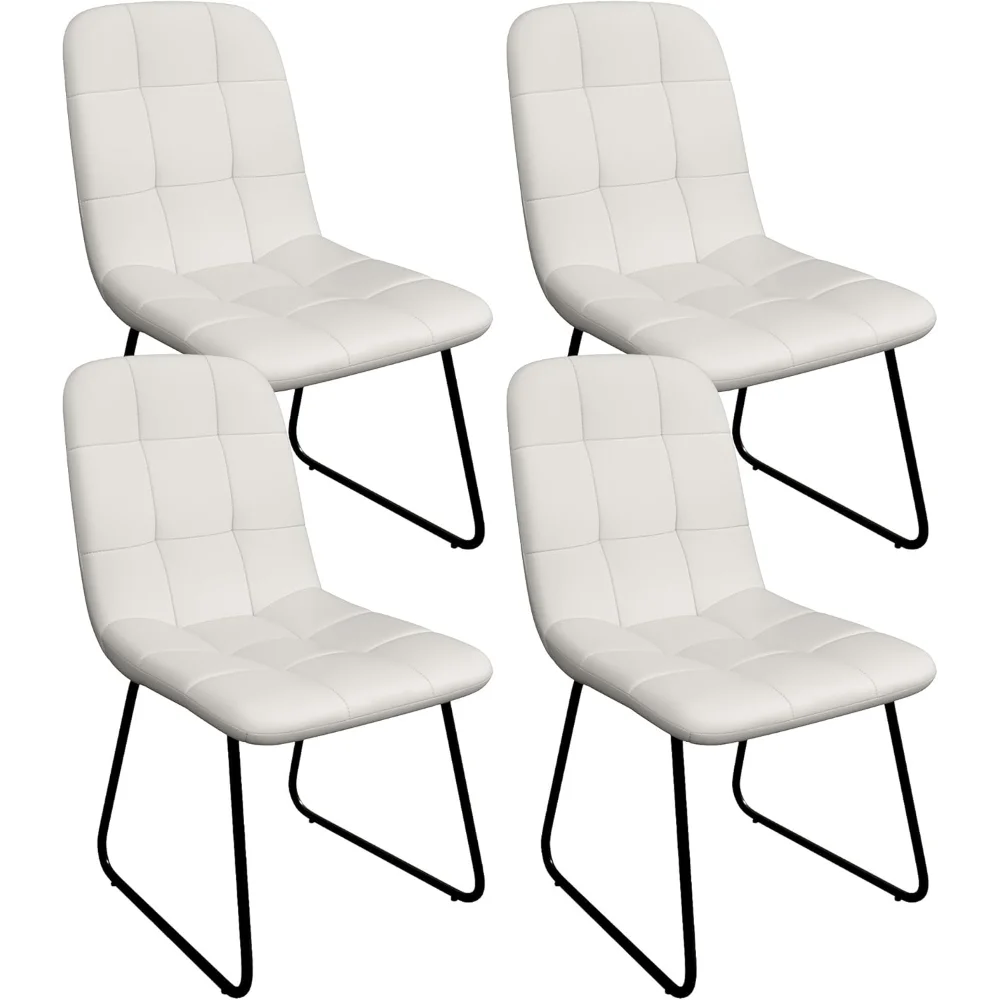 Dining Chairs Set of 4, Modern Kitchen Faux Leather Dining Room Chair for Kitchen Living Dining Room (4 White Chairs)
Dining Chairs Set of 4, Modern Kitchen Faux Leather Dining Room Chair for Kitchen Living Dining Room (4 White Chairs)
