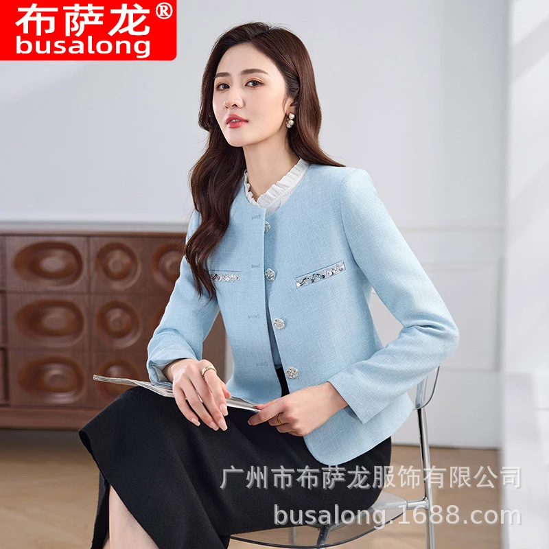 2026New style business blazer for women, long-sleeved professional suit, formal women's jacket, workwear wholesale
2026New style business blazer for women, long-sleeved professional suit, formal women's jacket, workwear wholesale