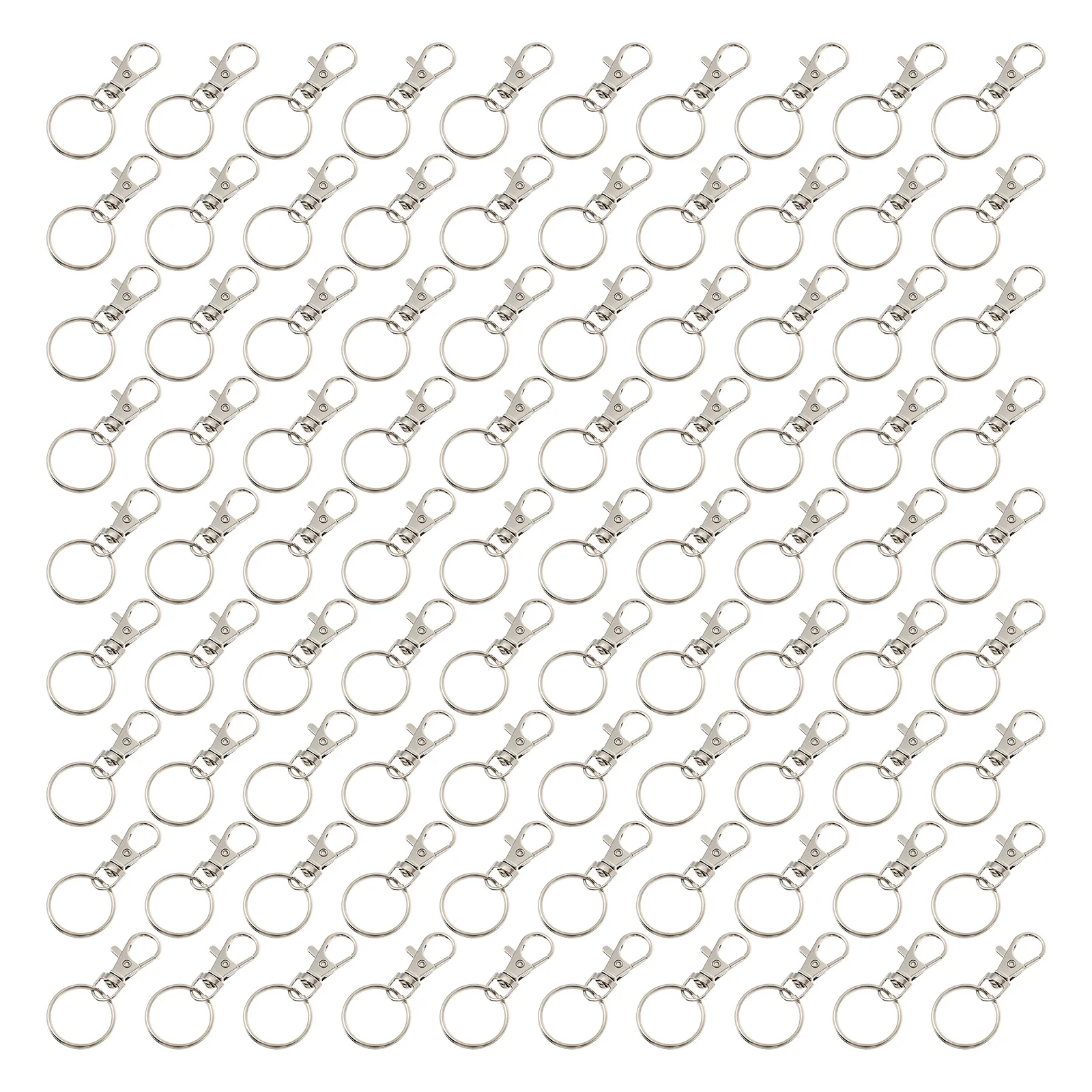 120 Pcs Swivel Lobster Clasp Personalized Keychain Supplies DIY Wallet Accessories Stainless Steel Clasps and Rings
120 Pcs Swivel Lobster Clasp Personalized Keychain Supplies DIY Wallet Accessories Stainless Steel Clasps and Rings