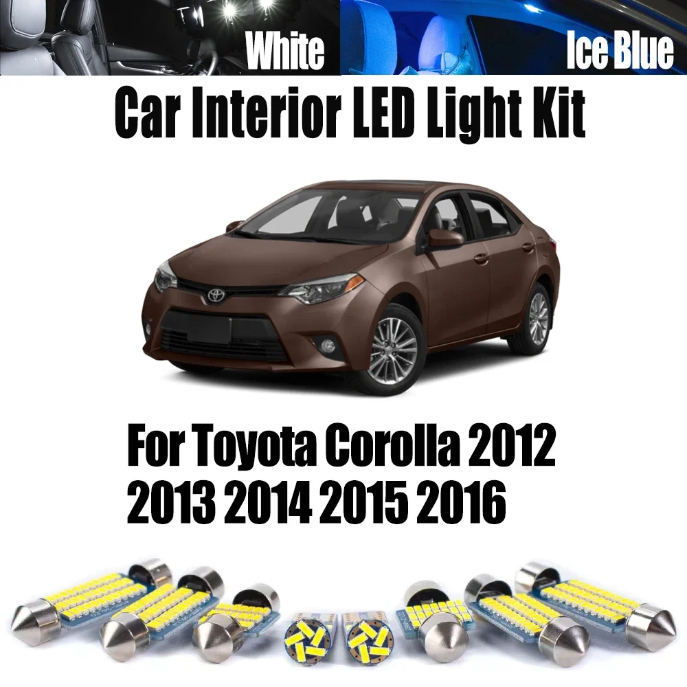 9Pcs Canbus For Toyota Corolla 2012 2013 2014 2015 2016 License Plate Bulbs Car LED Interior Map Dome Reading Trunk Light Kit
9Pcs Canbus For Toyota Corolla 2012 2013 2014 2015 2016 License Plate Bulbs Car LED Interior Map Dome Reading Trunk Light Kit