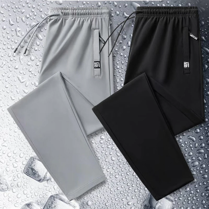 Men Stretch Narrow Leg Sweatpants Male Summer Thin Ice Silk Quick Drying Loose Plus Size Daily Casual Breathable Trousers
Men Stretch Narrow Leg Sweatpants Male Summer Thin Ice Silk Quick Drying Loose Plus Size Daily Casual Breathable Trousers