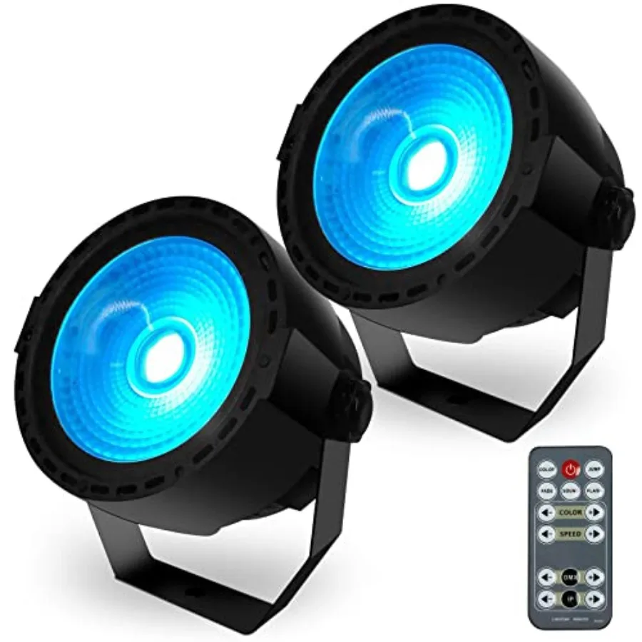 LED Par Stage Light 30W COB Wash Lights RGB 3in1 with Remote and DMX Control DJ Lights Sound Activated Uplighting for Wedding,
LED Par Stage Light 30W COB Wash Lights RGB 3in1 with Remote and DMX Control DJ Lights Sound Activated Uplighting for Wedding,