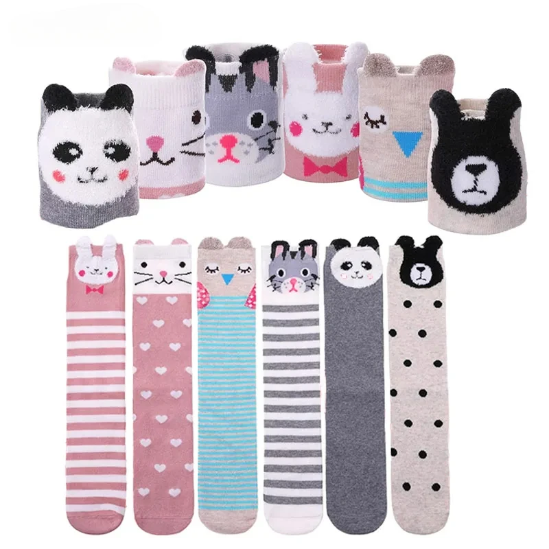 1/4/6 Pairs Multipack Kids Stocking Cute Cartoon Children Girls Stockings Soft Cotton Knitted Striped Knee-high Sock Leg Warmers
1/4/6 Pairs Multipack Kids Stocking Cute Cartoon Children Girls Stockings Soft Cotton Knitted Striped Knee-high Sock Leg Warmers