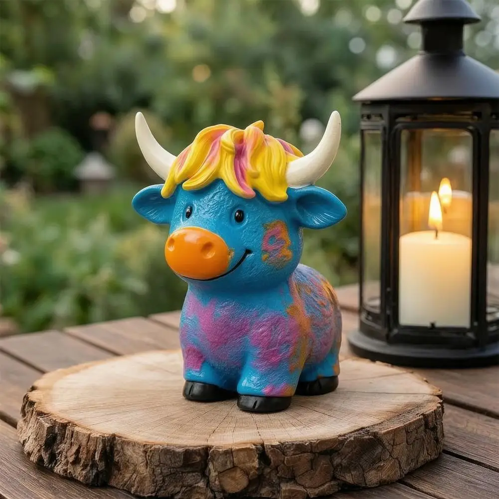 Highland Cow Figurine, Hand Painted Colorful Scottish Resin Statue, Natural Charm Home Decor for Home Garden Shelf Decor
Highland Cow Figurine, Hand Painted Colorful Scottish Resin Statue, Natural Charm Home Decor for Home Garden Shelf Decor