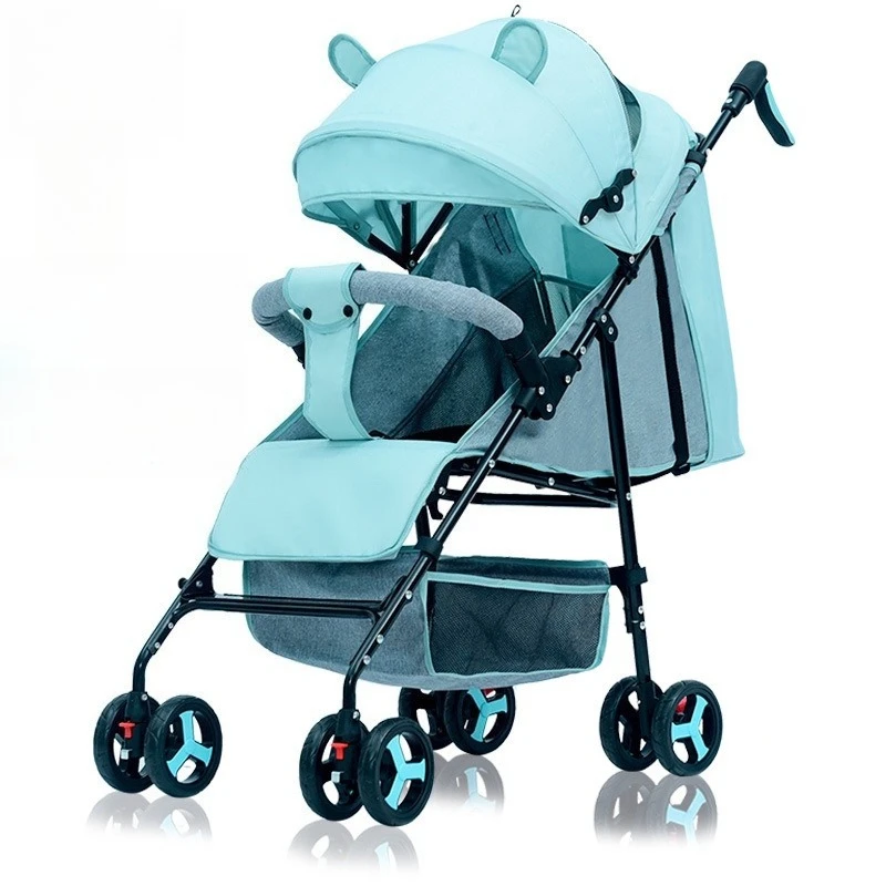 Lightweight Baby Stroller Cartoon Foldable Four-wheeled Stroller with Sitting and Lying Function
Lightweight Baby Stroller Cartoon Foldable Four-wheeled Stroller with Sitting and Lying Function