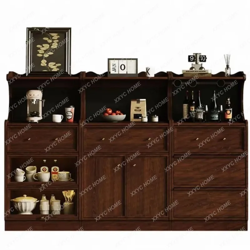 SL retro solid wood dining side cabinet, living room integrated storage storage cabinet against the wall
SL retro solid wood dining side cabinet, living room integrated storage storage cabinet against the wall