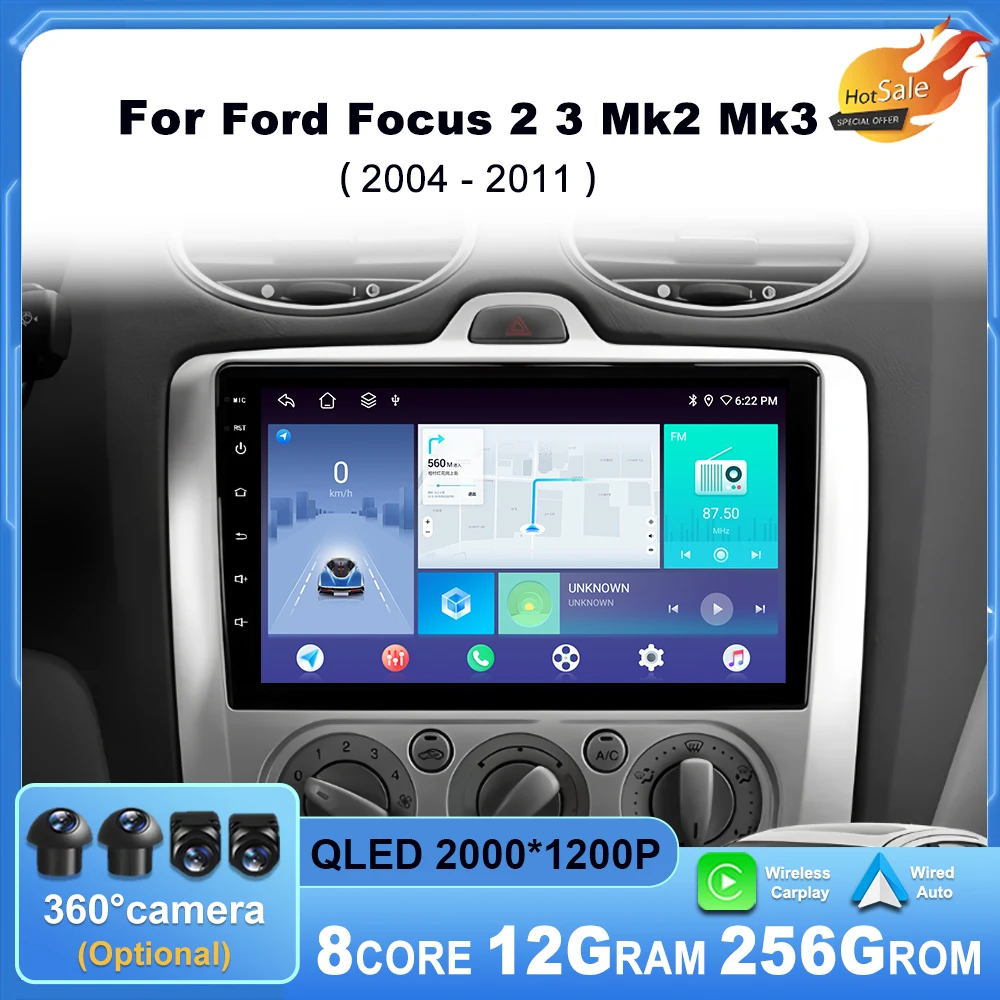 Head Unit Android 14 For Ford Focus 2 3 Mk2 Mk3 2004 - 2011 Car Radio Multimedia Video Player GPS CarPlay Auto BT 4G DSP Stereo
Head Unit Android 14 For Ford Focus 2 3 Mk2 Mk3 2004 - 2011 Car Radio Multimedia Video Player GPS CarPlay Auto BT 4G DSP Stereo