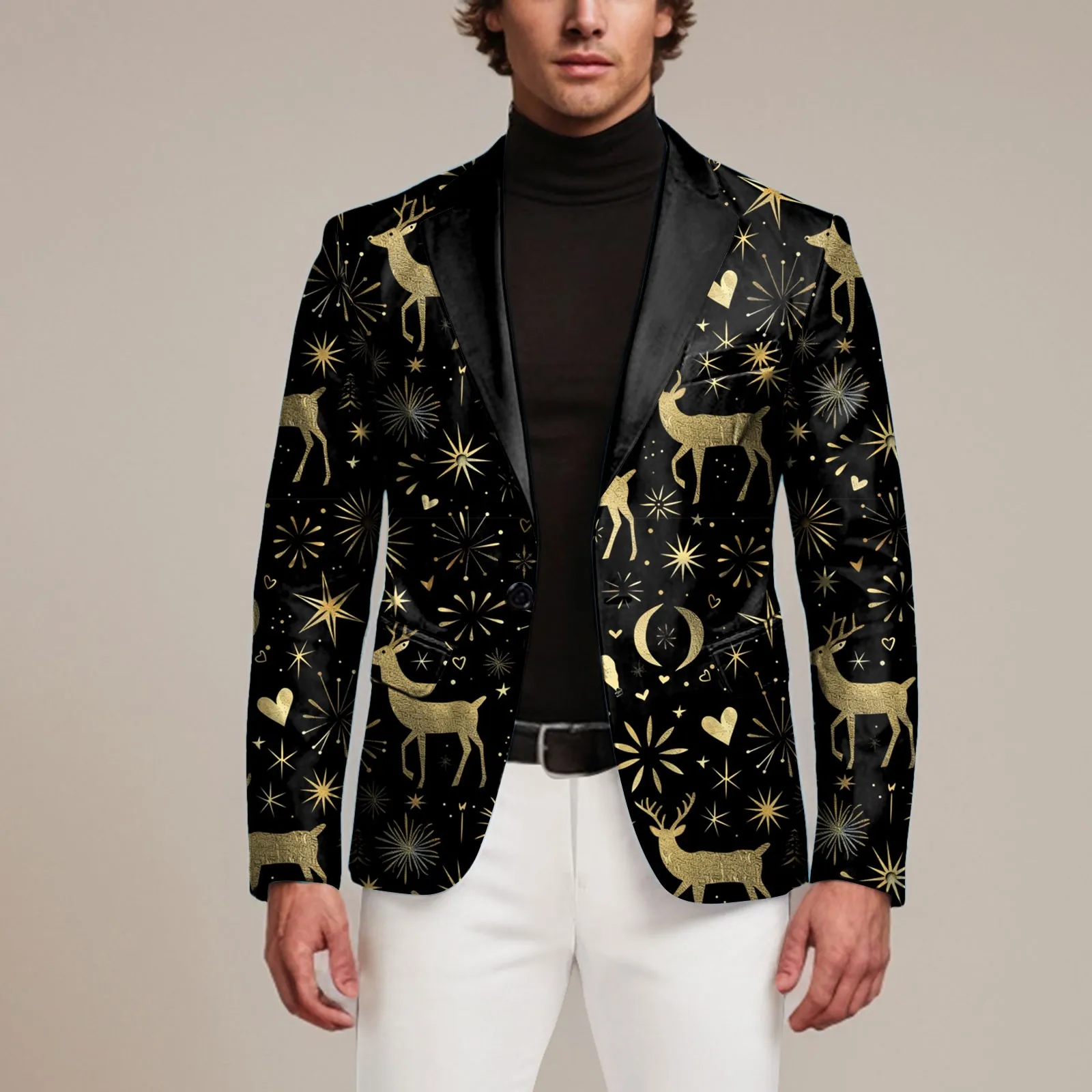 Flannel Suit Men Mens Long Sleeve Lapel Button Button Suit Jacket Fun Print Jacket Pocket Mens Business Light Track Suit Men
Flannel Suit Men Mens Long Sleeve Lapel Button Button Suit Jacket Fun Print Jacket Pocket Mens Business Light Track Suit Men