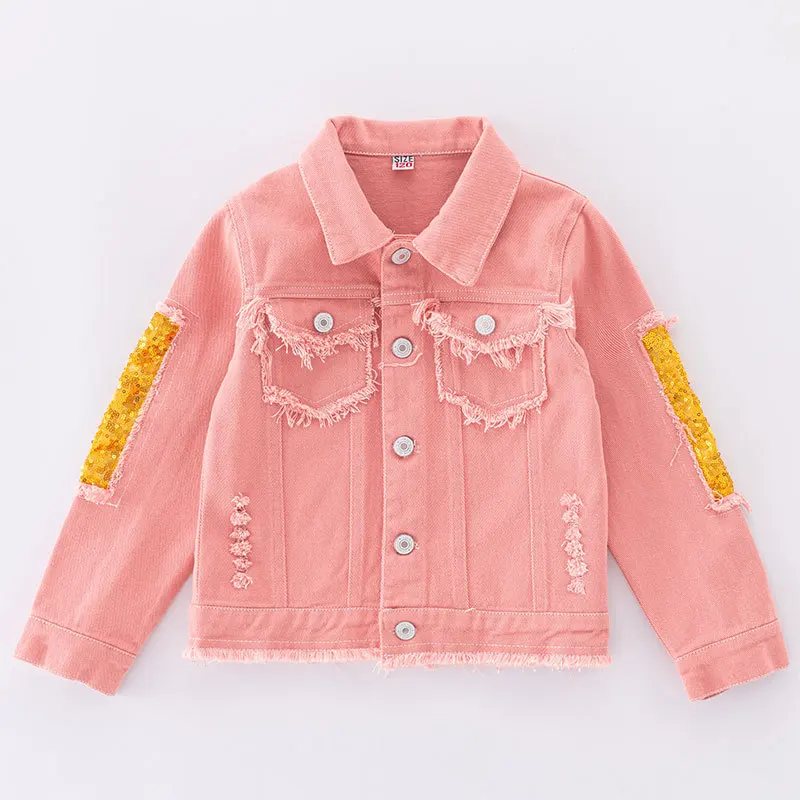 Spring Autumn Children Outerwear Clothing 5-12 Years Teen Girls Denim Jacket New Fashion Pink Rainbow Sequins Jean Coat For Girl
Spring Autumn Children Outerwear Clothing 5-12 Years Teen Girls Denim Jacket New Fashion Pink Rainbow Sequins Jean Coat For Girl